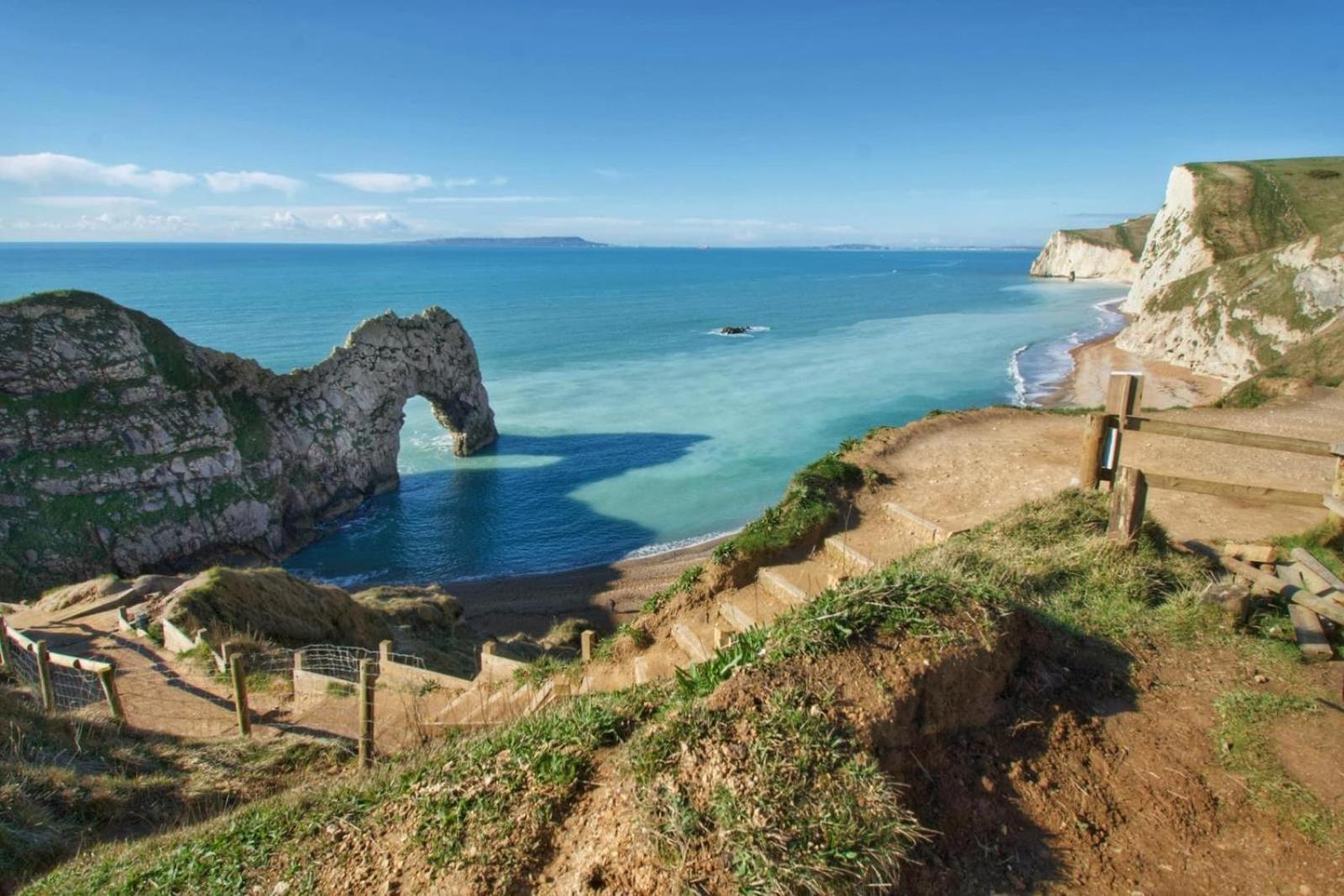 Emma'S Sea View 2-Bedroom Caravan At Durdle Door Near Wareham Dorset West Lulworth Bagian luar foto